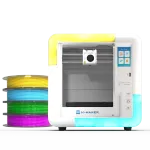 [EU/US Direct]AOSEED X-MAKER Children's 3D Printer High Precision 0.1/0.05mm Ultra Silent Wireless Smart One-Press Printing WiFi USB Safe Enclosed Design with 4er/8er Colorful PLA Filament Set