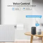 4Pcs Tuya Zigbe Smart Thermostat Radiator Valve Temperature Schedule Setting Window Open Detection Function APP Remote Voice Control Work with Alexa Google Assistance