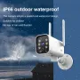 K20 1080P PTZ WiFi IP Camera Outdoors Surveillance Camera Full-color Night Vision Motion Detection Two-way Intercom IP66 Waterproof 2MP Bullet Camera Home Security Protection