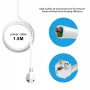 SFC08-1 2200W 10A EU Power Socket with 3 Outlets & 4USB Power Strip with 1.8M Extension Cord