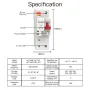 MoesHouse Tuya 80A 2P Smart WiFi Circuit Breaker APP Remote Control Schedule Setting Voice Control Compatible With Alexa Google Home