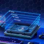 High Performance Laptop Cooling Pad with Adjustable Fan Stand Ideal for Gaming Laptops 15.6-21inch
