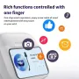 A11 Pro Wireless Bluetooth 5.4 Earphones Noise Reduction Calls Sports Semi-in-ear Headset 32 Hours Playback LED Screen Touch Earbuds