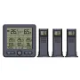 TS-6210 1-to-3 Wireless Weather Station Indoor Outdoor Temperature and Humidity Sensor Digital Display Thermometer Hygrometer with Backlight Smart Home Sensor Kit