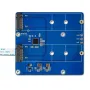 Raspberry Pi 5 PCIe to M.2 Dual NVMe SSD Expansion Board High-Speed Dual SSD 2280 Support NVMe Protocol with LED Indicators