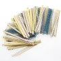 1000Pcs Metal Film Resistors Assorted Kit 0.25W 1/4W 50 Kinds Resistance Values 0.1Ω to 10MΩ ±1% High Precision Electronics Components