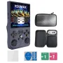 R36Max 4-inch Open Source Handheld Game Console 64G 18000+ Games 4000mAh Portable Dual Hall Joystick Pocket Video Player Supports 30+ Emulators