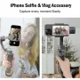 Magnetic Phone Selfie Monitor Screen for Smartphone Rear Camera Selfie with bluetooth Button Vlog Live Stream for iPhone Android Phone