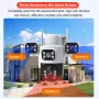 Guudgo 6MP 3-Lens Ultra HD Solar Powered WIFI Security Camera 360° Pan Tilt Full Color Night Vision Motion Tracking Two Way Audio App Controlled Surveillance System