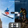 CS11 1080P Back Clip Camera Video Recorder 180 Degree Adjustable Lens Cycling Recorder Built-in LED Light WiFi Support 256GB TF Card Portable Sports Action Camera