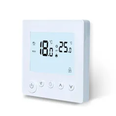 KC01 Water Electric Floor Heating Wall-mounted Thermostat AC90V-240V High Power 3A 16A 25A Temperature Controller Digital LCD Display for Indoors House Room