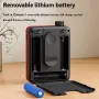 Amoi X03 Mini Digital FM Radio Wireless bluetooth Speaker with Knob Dual Magnetic Speakers 1200mAh Battery Support TF Card USB Disk 3.5mm Wired Playback Portable Speakers