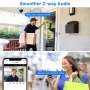 Hiseeu 4K 8MP WiFi Security Camera Outdoor Intelligent PTZ 2-way Audio Cam Night Vision AI Human Detection IP66 Waterproof Support TF Card Home Safety IP Camera