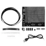 SMD Dot Matrix Advertising Screen Kit 256 LED 5V DC Pre-Programmed Microcontroller DIY Electronics Row Scanning PCB Board for Customizable Signage Displays