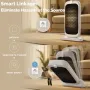 MOES Zigbe Tuya Smart Vibration Tilt Sensor APP Remote Control Real-Time Monitoring XYZ Axis Detection Motion Shock Alarm for Door Window Security