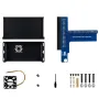 Raspberry Pi CM5 IO Expansion Board Compute Module 5 IO Board Comes with Cooling Fan Metal Heat Dissipation Enclosure