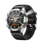 SENBONO KT80 1.46-inch HD Screen SOS Flashlight UV Light 3ATM Waterproof Heart Rate Blood Oxygen Monitor Sleep Monitoring Multi-sport Modes Smart Watch