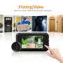 C23 1080P Smart Digital Doorbell Concealed Viewer 3.97 inch Screen 125° Doorbell Camera with Night Vision Electronic Peeping Door Bell