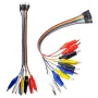 20cm 30cm 10pin Double-end Alligator Clips Jump Wire Male Female Crocodile Clip Test Lead Jumper Wire Line Cable Connection