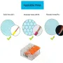 3x75pcs For 221 Electrical Connectors Wire Block Clamp Terminal Cable Reusable Mini Quick Home Wire Terminal Connector