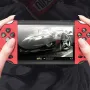 X7 4.5inch Handheld Arcade Game Console with Dual Joystick Video Game Player Built-in 3000+ Games Support HD Output 3.5mm AUX Music Player Gamer Console with Camera