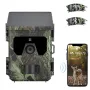 SUNTEKCAM 600 Pro 4K 36MP Solar Powered Hunting Camera bluetooth WiFi Outdoors Surveillance Camera 2 inch TFT LCD Display APP Online Viewing for Wild Life Animals