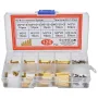 120PCS M2 Brass Standoff Spacer Kit Assorted Sizes with Screws and Nuts Rust Resistant for Electronics DIY Projects Prototyping