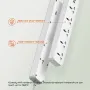 LDNIO SC5319 2500W Power Strip 5AC+2A+1C Universal Electronic Socket Adapter with 2M Extension Cord Plug Adapter EU Standard