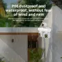 3MP Triple-Lens WIFI IP Camera P66 Waterproof Two-Way Audio Full-Color Night Vision Motion Alert Mobile Remote Monitoring EU Plug