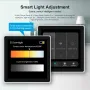 Tuya Smart Home Multiple Zigbee3.0 Control Panel 4-inch LCD Touch Screen 3 Gang Smart Switch APP Remote Control Zigbe Gateway Required