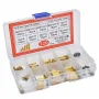 120PCS M2 Brass Standoff Spacer Kit Assorted Sizes with Screws and Nuts Rust Resistant for Electronics DIY Projects Prototyping
