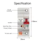 1P-4P 10A-80A Tuya WiFi Smart Circuit Breaker Wireless APP Remote Control Schedule Setting Automatic Intelligent Interruptor Work with Alexa Google Assistant