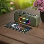 SAMSUI F36 Portable bluetooth Speaker Dual Diaphragms Deep Bass RGB Light 3600mAh Hands-free Call Support TF/AUX/USB Playback Outdoors FM Radio Speakers