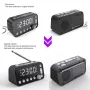 MD-A1 Wireless bluetooth Speaker FM Radio Small Mini Alarm Clock with LED Digital Display Dual USB Charging DAB FM Digital Radio Bedside Clock Speaker