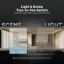 MOES Tuya WiFi Star Feather Series Smart Touch Switch With Neutral Light Scene 1-4 Gang 2in1 APP Remote Control Voice Control with Alexa Google Home