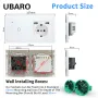 1/2/3Gang Tuya WiFi Smart Touch Switch Socket with USB-A Port Voice Control App Remote Live & Neutral Wire Control Work with Amazon Alexa Google Assistant