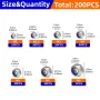 200pcs DIN985 Hex Nylon Insert Self Lock Nut Nylock Locknut Assortment Kit Set M2 M2.5 M3 M4 M5 M6 M8 304 A2-70 Stainless Steel