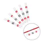 50PCS Solder Seal Wire Connectors Waterproof Heat Shrink Butt Connectors Electrical Wire Terminals Insulated Butt Splices