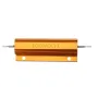RX24 100W 8R 8RJ Metal Aluminum Case High Power Resistor Golden Metal Shell Case Heatsink Resistance Resistor