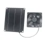 6W Solar Panel Fan Monocrystalline Silicon 20.5% Efficiency Portable PET Lamination 3M Cable DC5521 Interface Outdoor Camping Hiking Energy