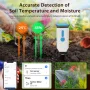 NEO Tuya WiFi Smart Solar Soil Temperature and Humidity Meter Detector Phone App Real Time Monitor for Home Garden 2025