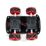 4WD Smart Car Chassis Mecanum Wheel Tracking DIY Kit Omnidirectional Wheel Four-wheel Drive Robot Remote Control Car