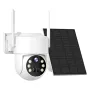 Sovmiku WTD714 4MP HD WiFi PTZ Camera Outdoor Wireless Solar Powered IP Camera Night Vision PIR Motion Detection Two-way Audio Built-in 8000mAh Battery Video IP Surveillance Camera Long Time Standby