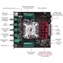 ZK-HT21 TDA7498E 2.1 Channel bluetooth 5.0 Power Amplifier Module 160Wx2+220W Subwoofer High Fidelity HD Sound AUX USB Input Home Theater Car Audio System