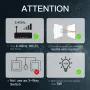 MOES Tuya WiFi Star Ring Smart Light Push Button Switch No Neutral No Capacitor Required Compatible with Alexa Google Home