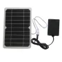 Solar Powered Oxygen Pump 5W USB Aerator EVA Laminated Panel 21.5 Efficiency 2W Air Pump Dual Air Stones for Fishing Aquariums Outdoor