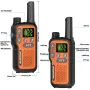 2Pcs Baofeng BF-T18 Mini Walkie Talkie PMR446 License Free 22 Channels 2W Power Long Range Type C Rechargeable NOAA Weather Alerts Hands Free Two Way Radio