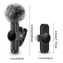 K3 Wireless Lavalier Microphone with Windproof Cover Smart Noise Cancelling Audio Video Recording Mini Mic for iPhone Android Mobile Phone Microphone