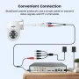 Hiseeu AHD5 5MP 1920P PTZ Home Wired Security Camera Clear Night Vision CCTV Analog TVI CVI XVI Smart Motion Detection Security Dome Wired Camera