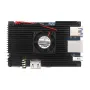 Orange Pi 5 Aluminum Alloy Case with Cooling Fan Active Passive Cooling Radiator with Heatsink Heat Dissipation Metal Enclouse for Orange Pi 5/5B/5 Plus